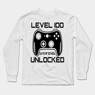 Level 100 completed 100 days of school unlocked Long Sleeve T-Shirt